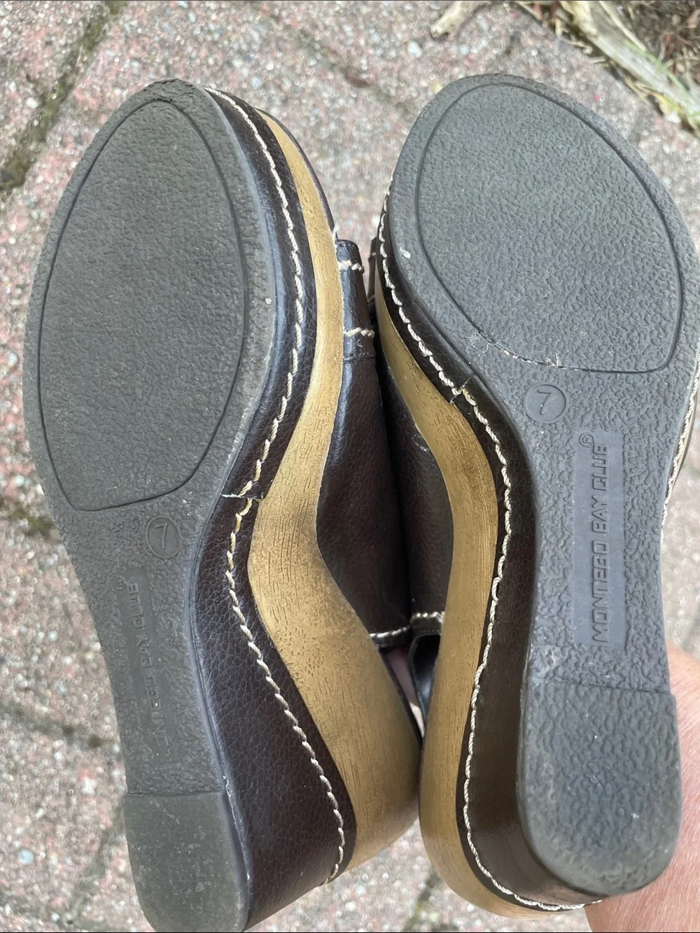 Montego Bay Club Wedge Open-Toe Sandals With Buckles Size 7